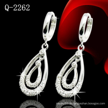 Mode 925 Sterling Silber Ohrring mit CZ (Q-2262)